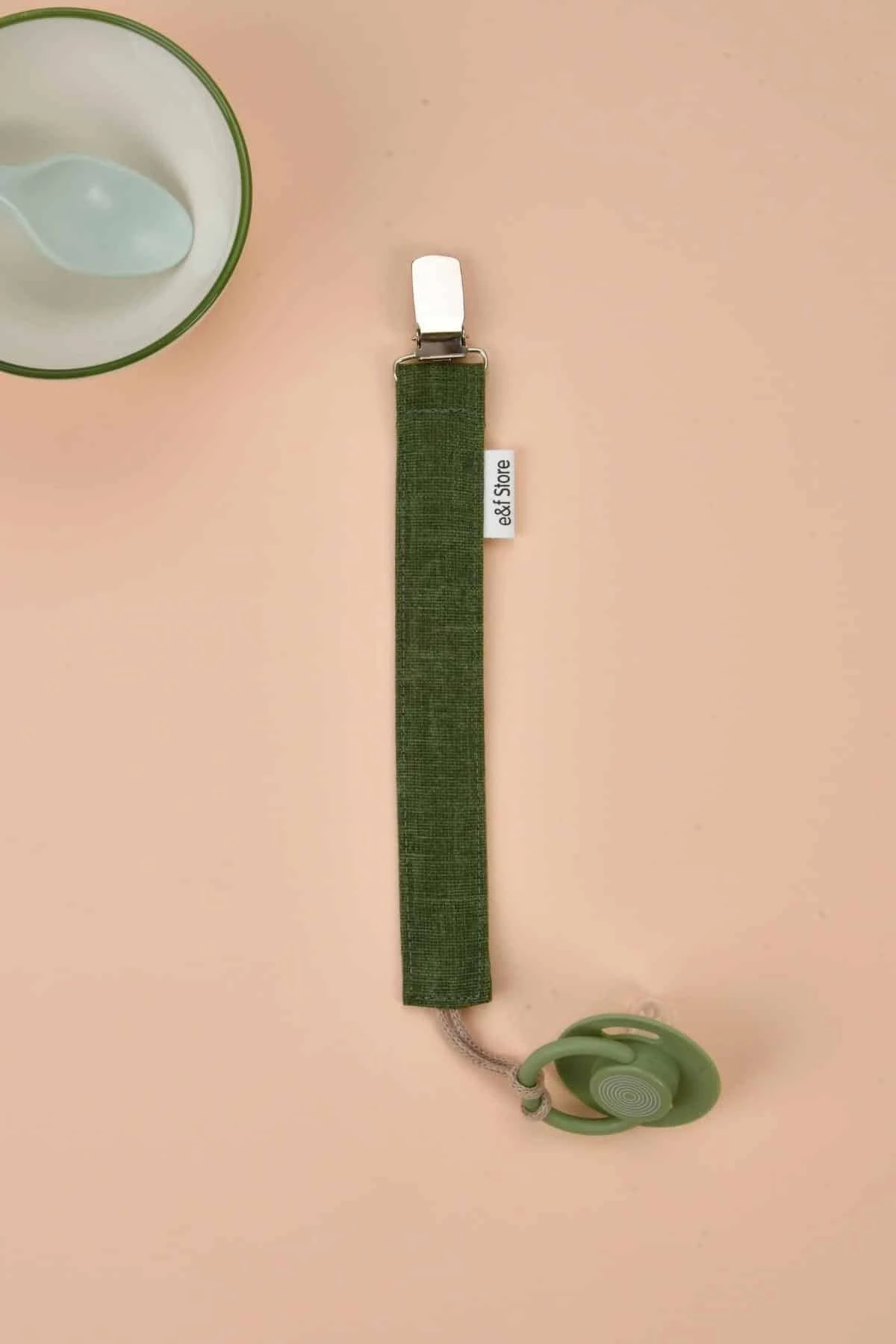 Picture of 3'lü Emzik Askısı Seti - Keten Yeşil - Mavi Çizgili - Lacivert Yıldız