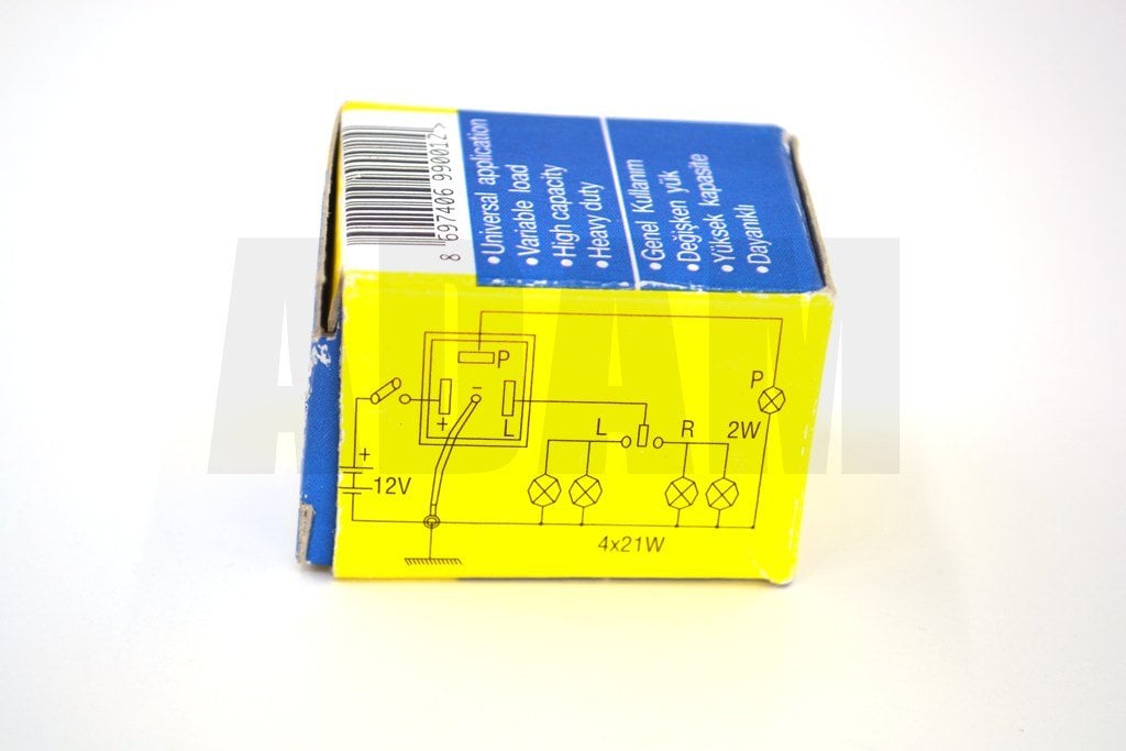 Picture of 12V Sinyal Flaşörü Şaseli Kablolu 10-110W Arası