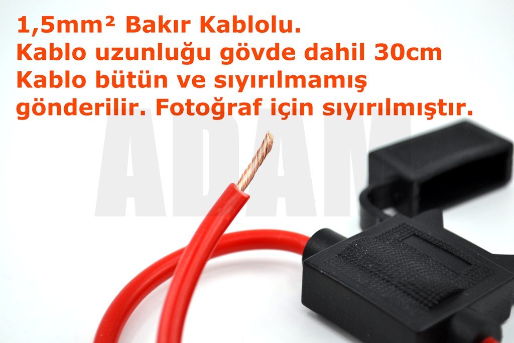 Picture of Standart Bıçak Sigorta Yuvası 1,5mm² Kablolu Sıvı Muhafazalı Dış Mekan MT-SYS15
