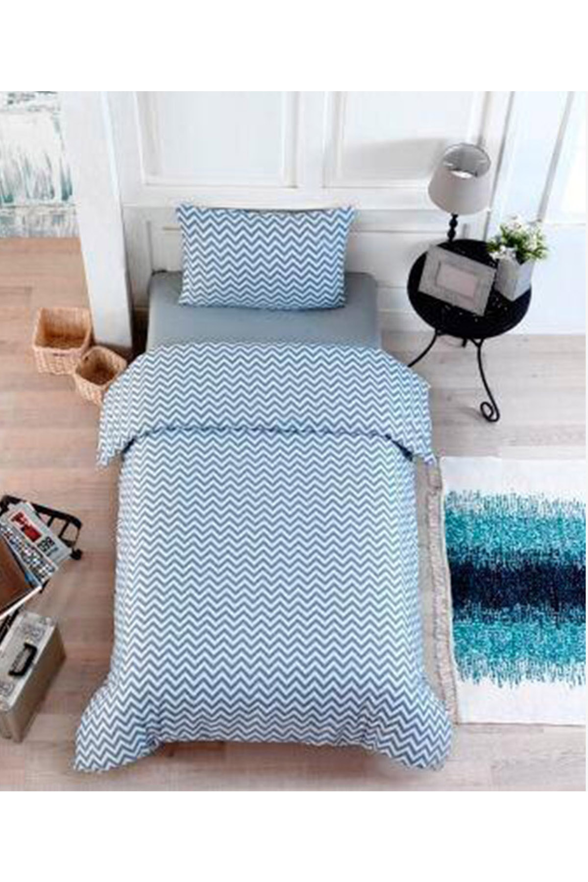 Picture of Çeyiz Diyarı Çift Kişilik Zigzag Nevresim Takımı