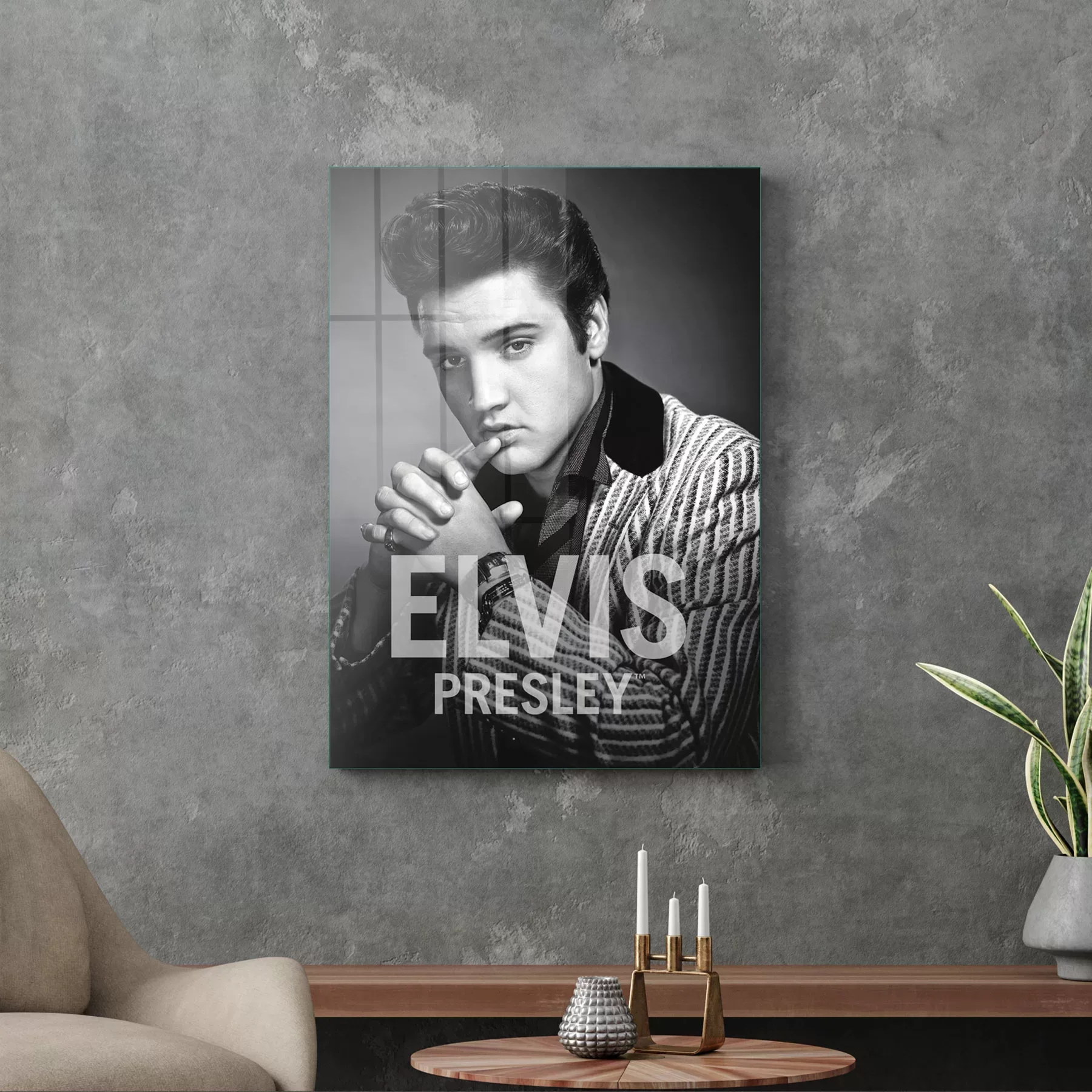 Picture of Decovetro Cam Tablo Elvis Presley 70x100 cm