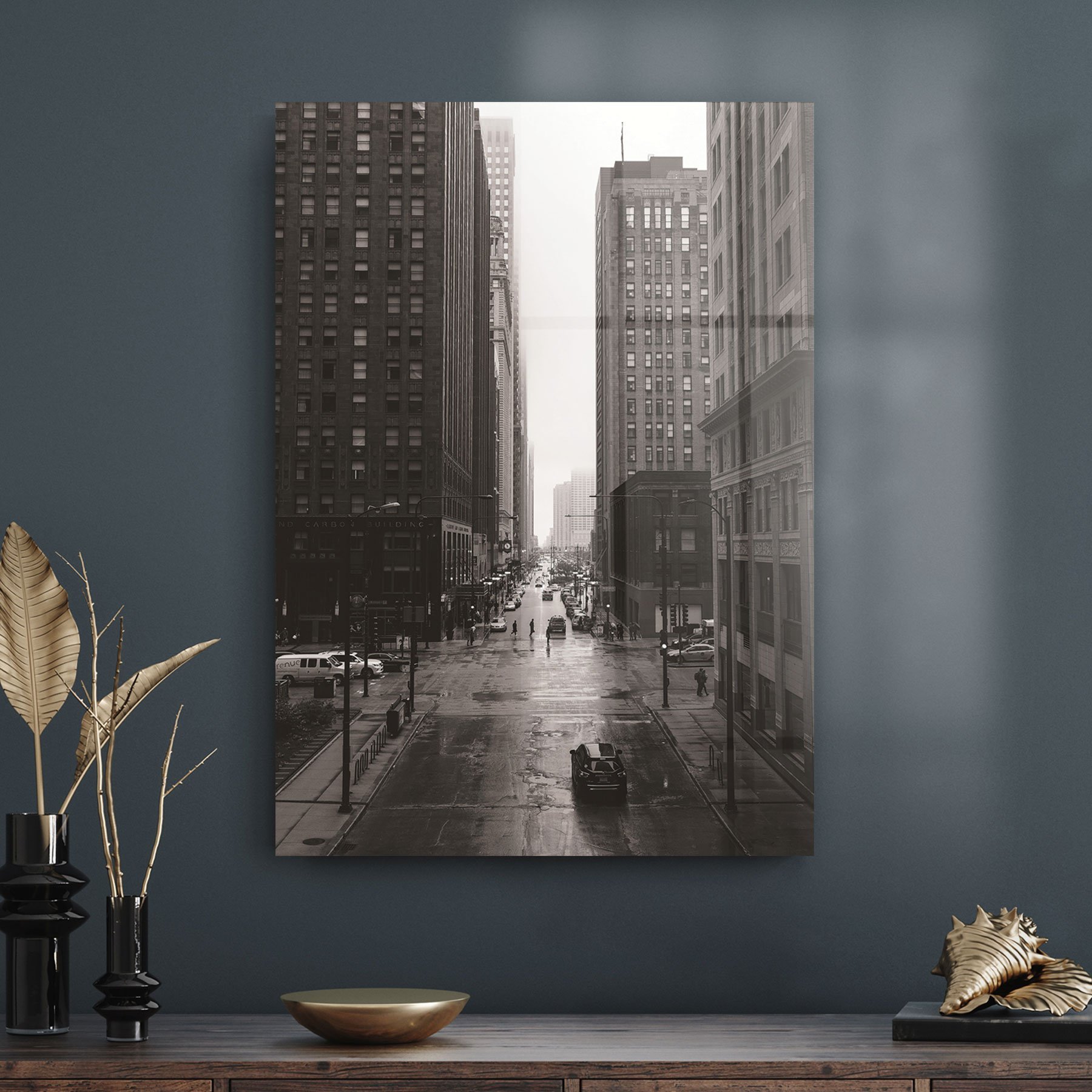 Picture of Decovetro Şehir Manzarası Cam Tablo 30x40 cm