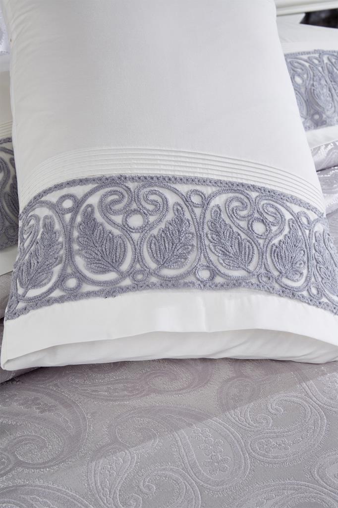 Picture of Çeyiz Diyarı Şal 10 Parça Battaniyeli Çeyiz Seti Gri