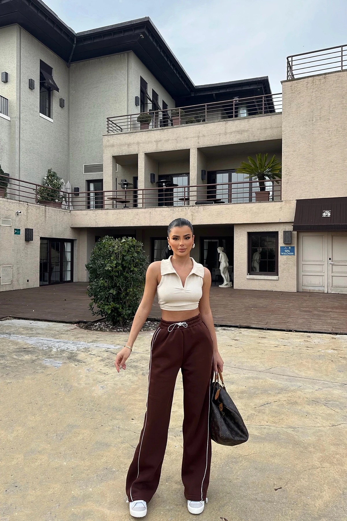 Picture of Brown Basic Sweatpants