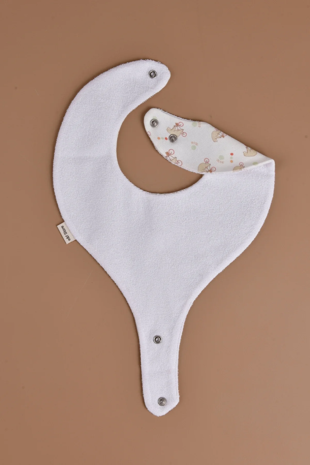 Picture of 4'lü Sıvı Geçirmez Mama Önlüğü Seti - Ayıcık/Fil