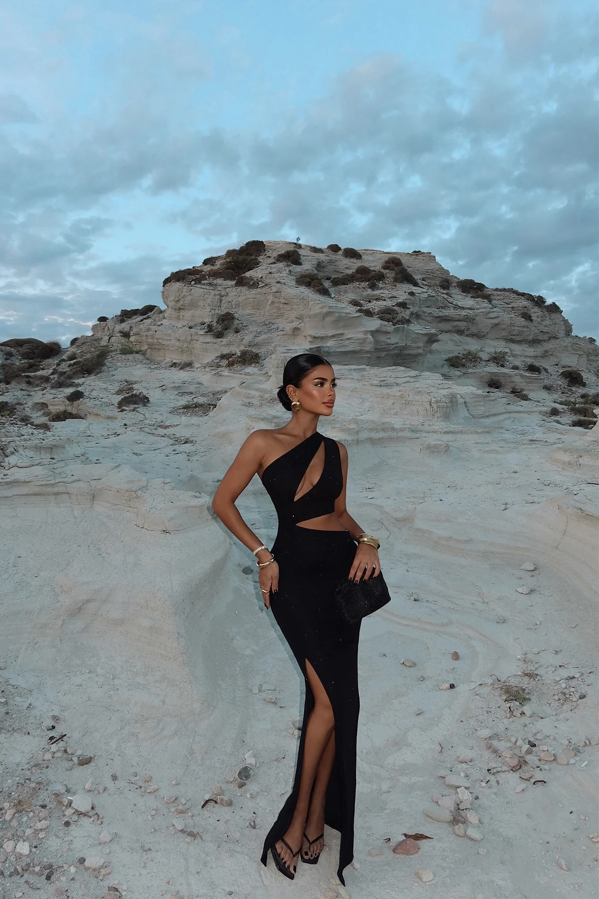 Picture of Black Narcisa Glitter Dress