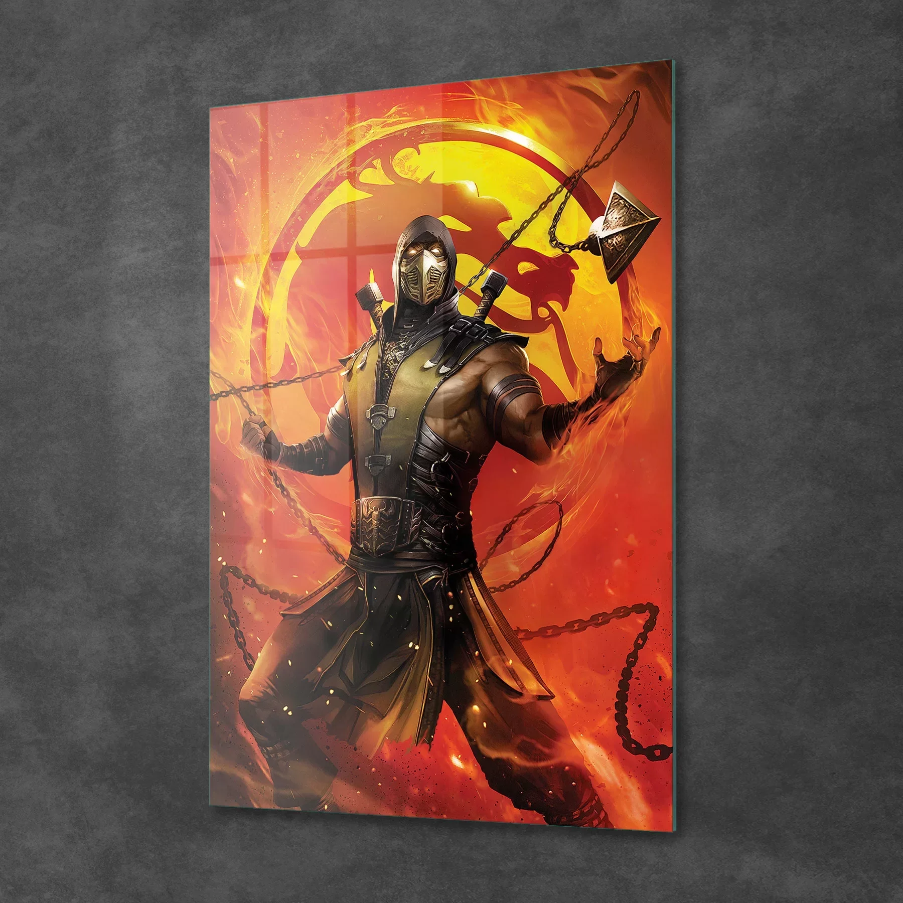 Picture of Decovetro Cam Tablo Mortal Kombat Scorpion Poster 70x100 cm