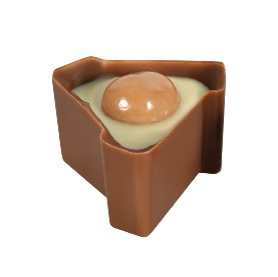 Picture of ORCHID - CHERRY GANACHE FILLED MILK CHOCOLATE 2Kg