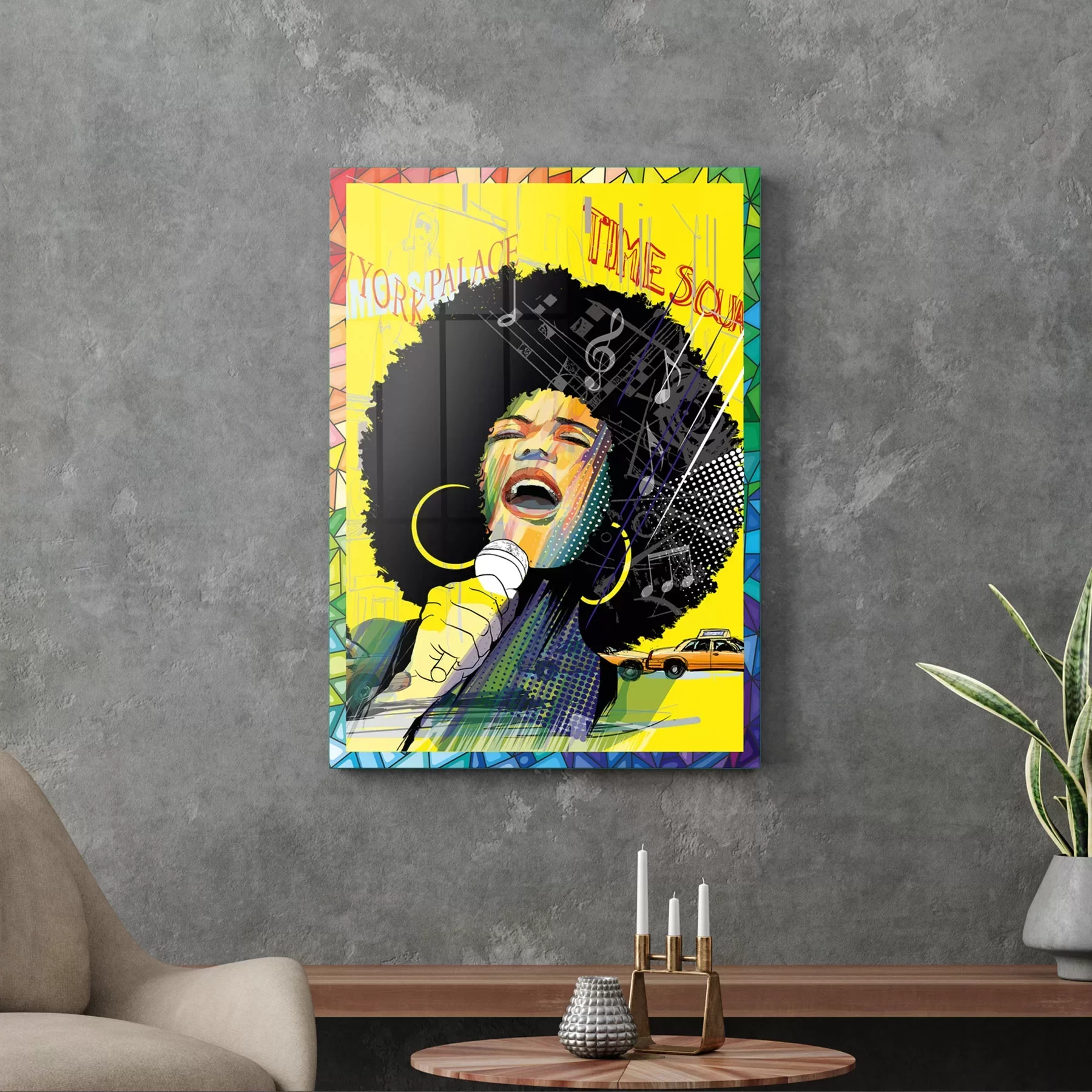 Picture of Decovetro Cam Tablo Pop Art Girl 30x40 cm