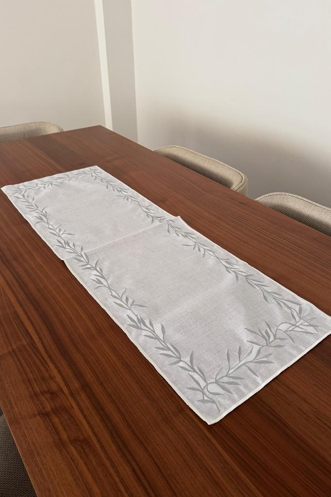 Picture of Nazlım Keten Nakışlı Amerikan Servis Takımı 19 Parça Silver