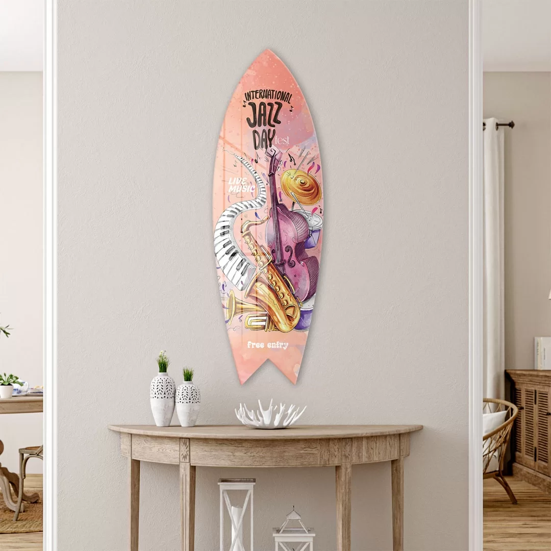 Picture of Decovetro ST 4008 Dekoratif Cam Sörf Tahtası 33x100 Cm