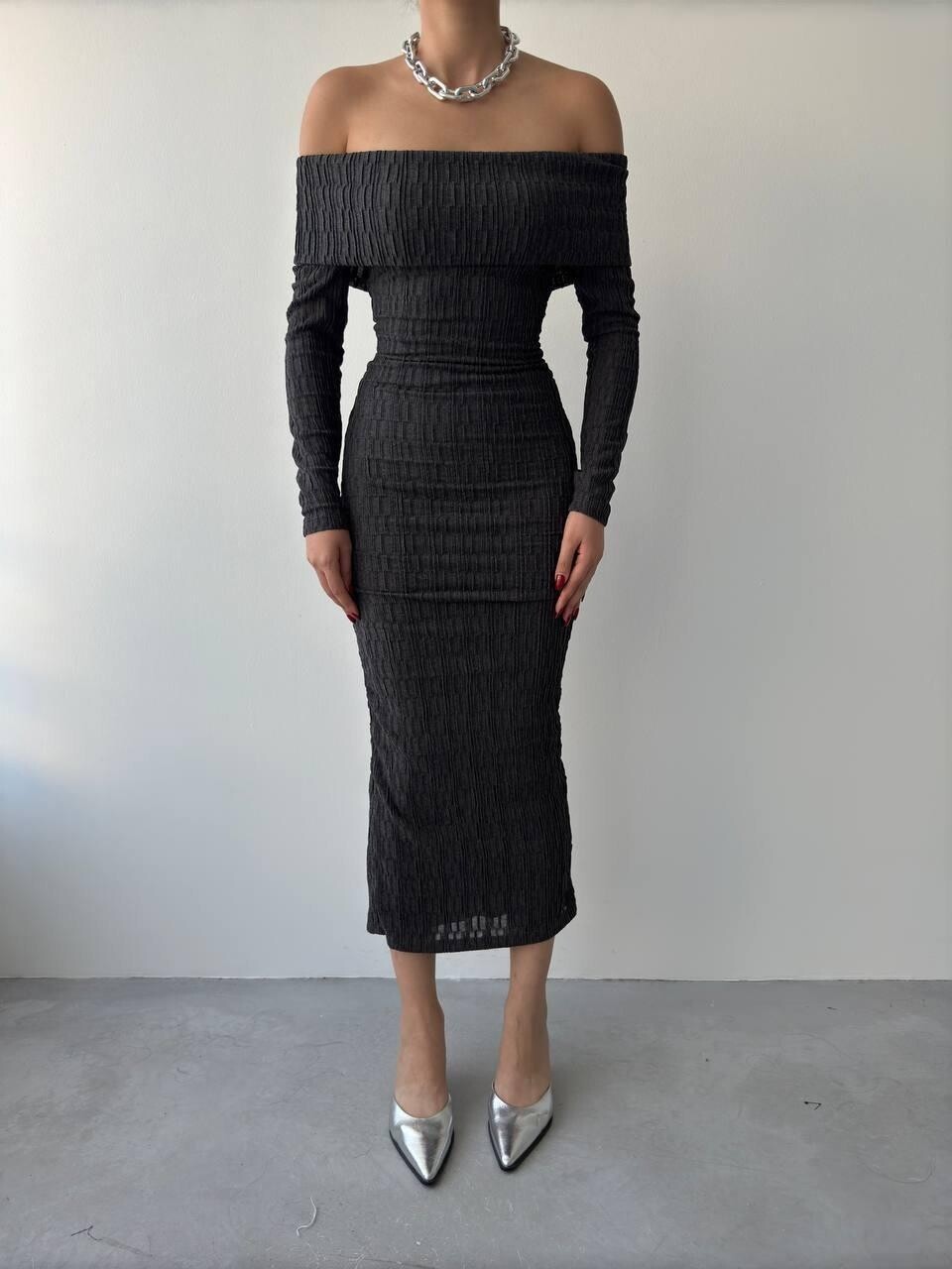 Picture of Ovieda Madonna Yaka Elbise