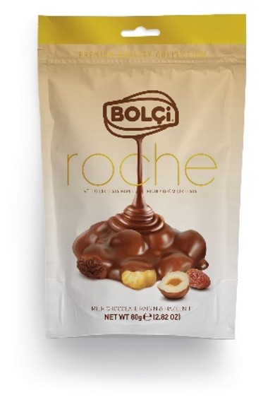 Picture of MILK CHOCOLATE RAISIN & HAZELNUT ROCHE 80g
