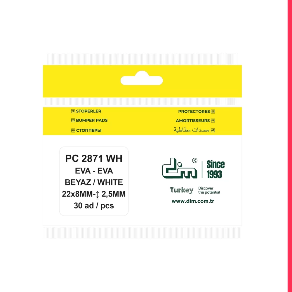 Picture of PACIFIC EVA BAZLI KAPI AMORTİSÖRÜ - BEYAZ