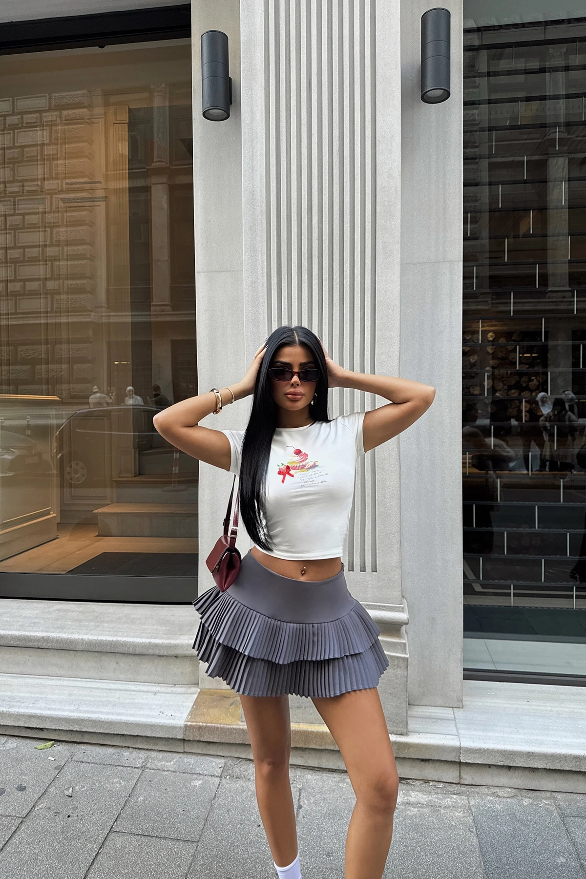 Picture of Smoke Riley Mini Short Skirt