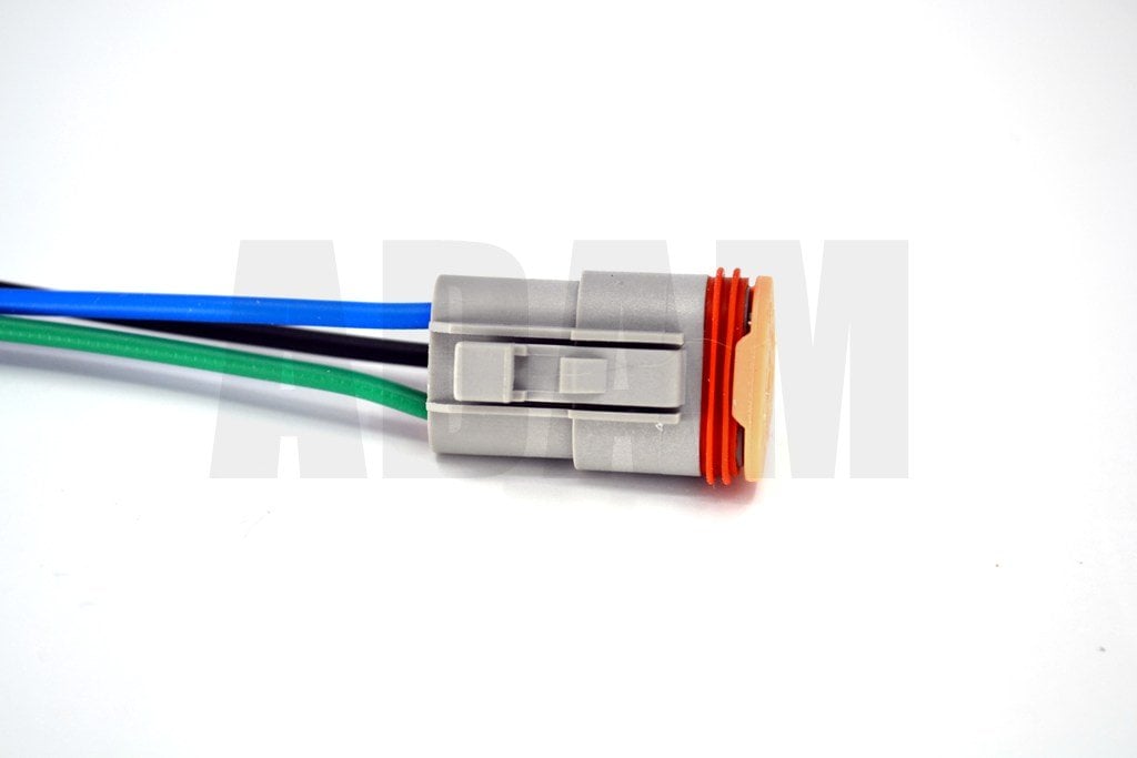 Picture of 3 Pin Kablolu Deutsch Soket Elektrik Bağlantı Konnektörü Erkek (Pinleri Dişidir)