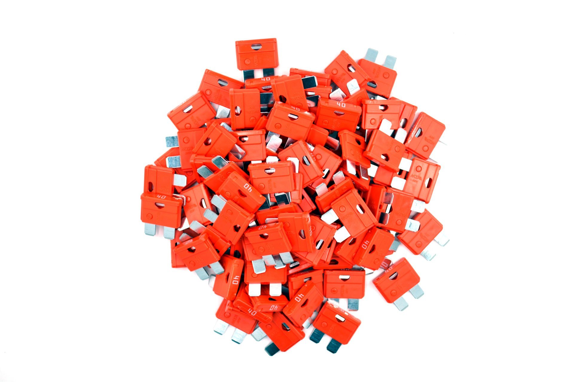 Picture of 100 Adet 40 Amper Turuncu Standart Bıçak Sigorta 40A