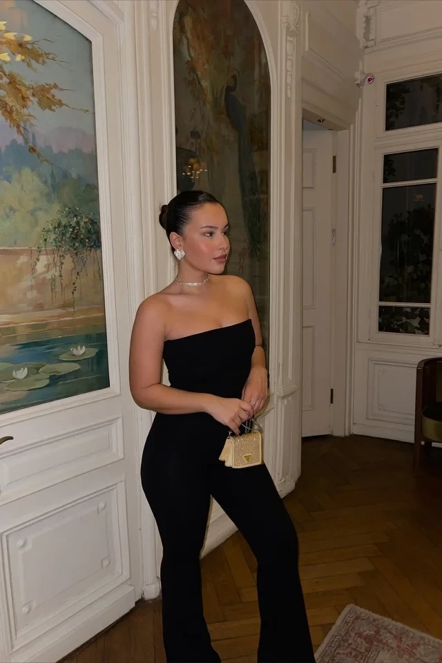 Picture of Black Strapless Jumpsuit