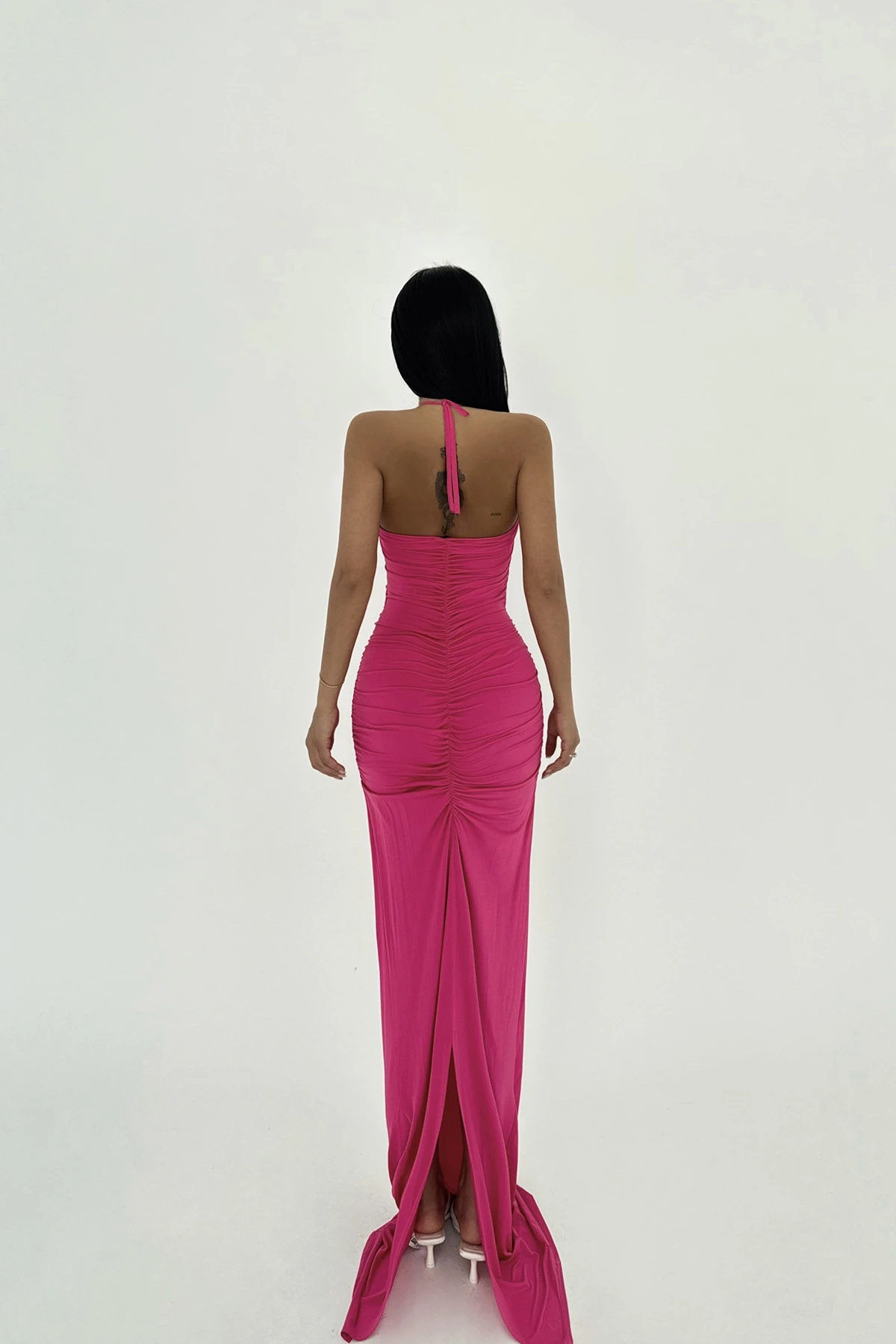 Picture of Fuchsia Back Detail Dress