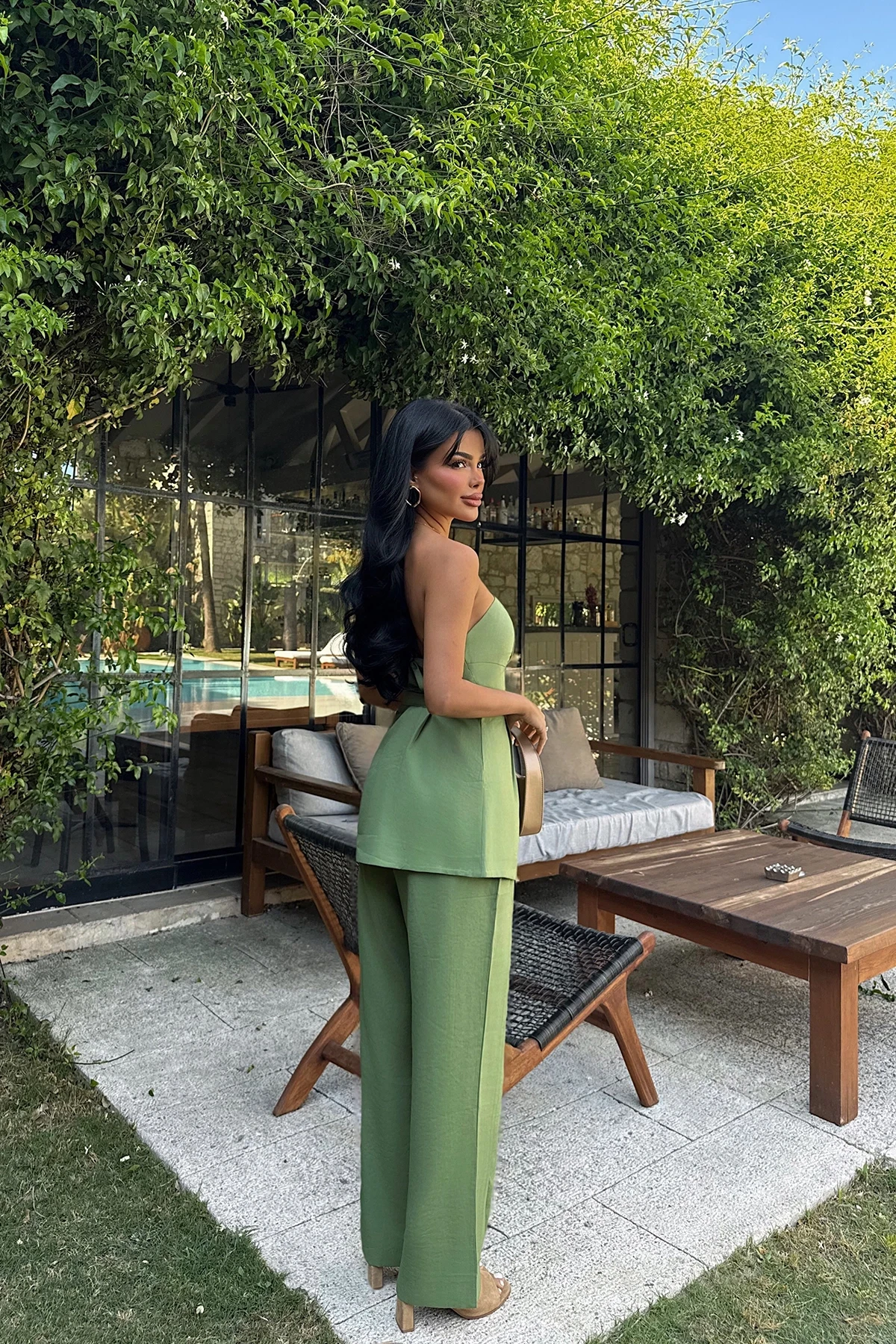 Picture of Green Betty Belted Suit