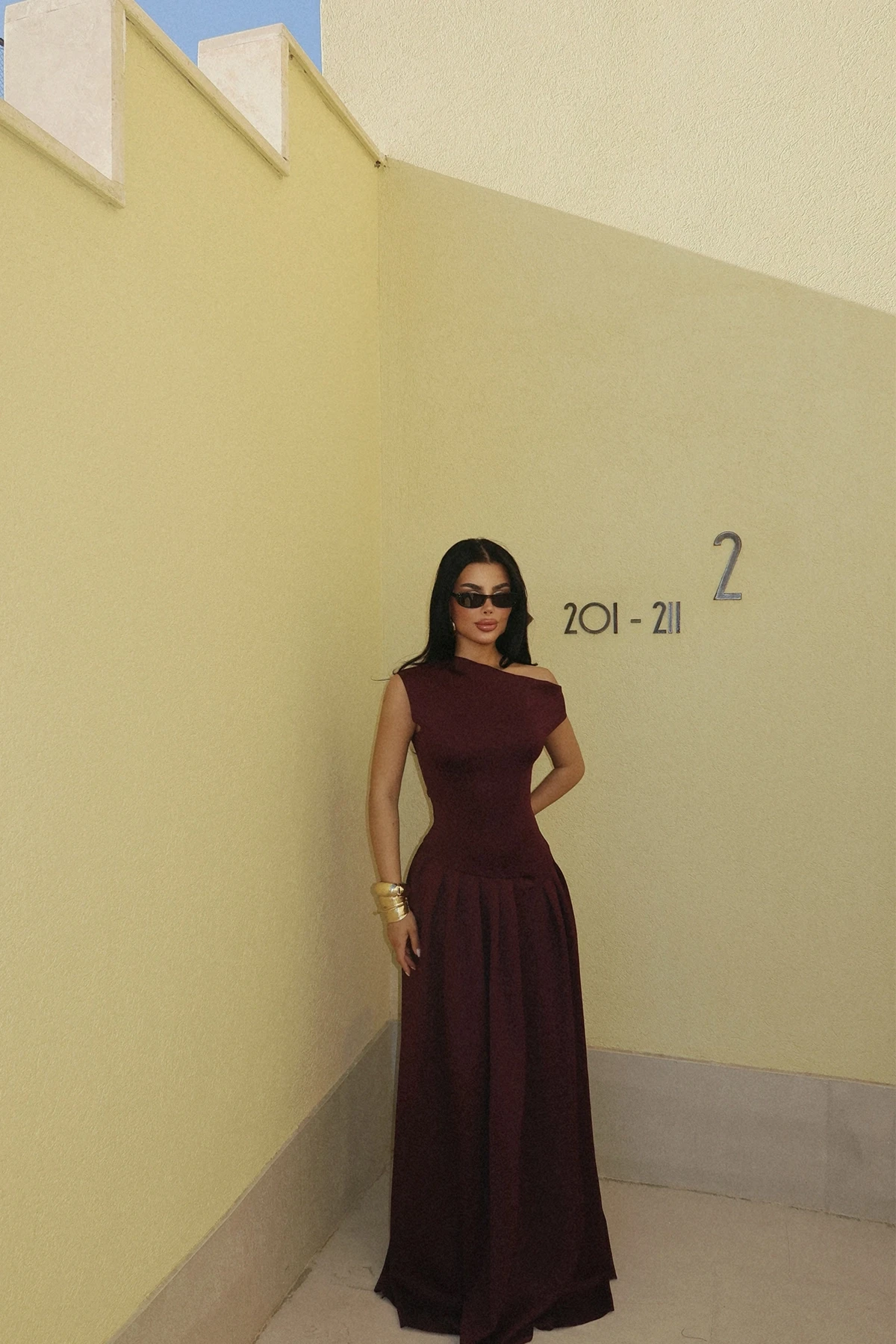 Picture of Plum Layana Long Dress