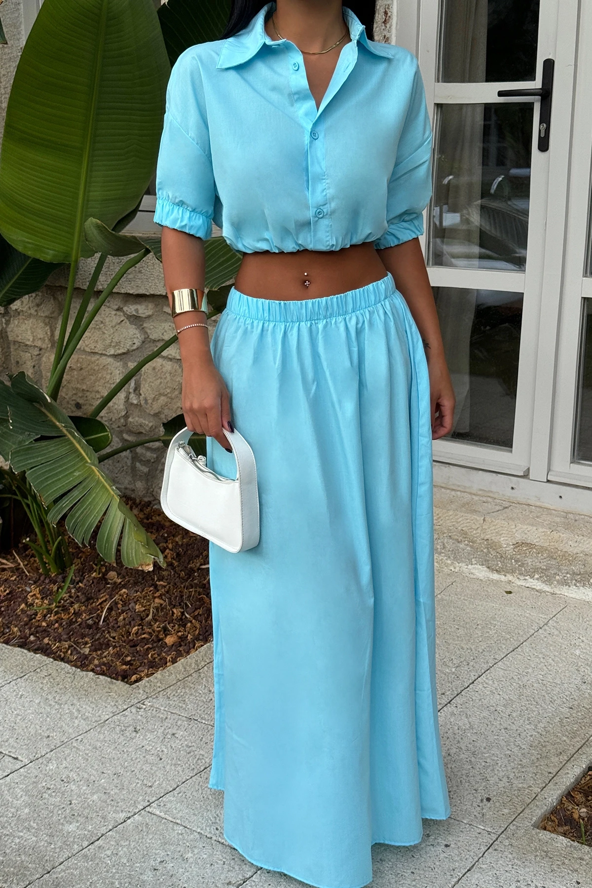 Picture of Turquoise Skirt Suit