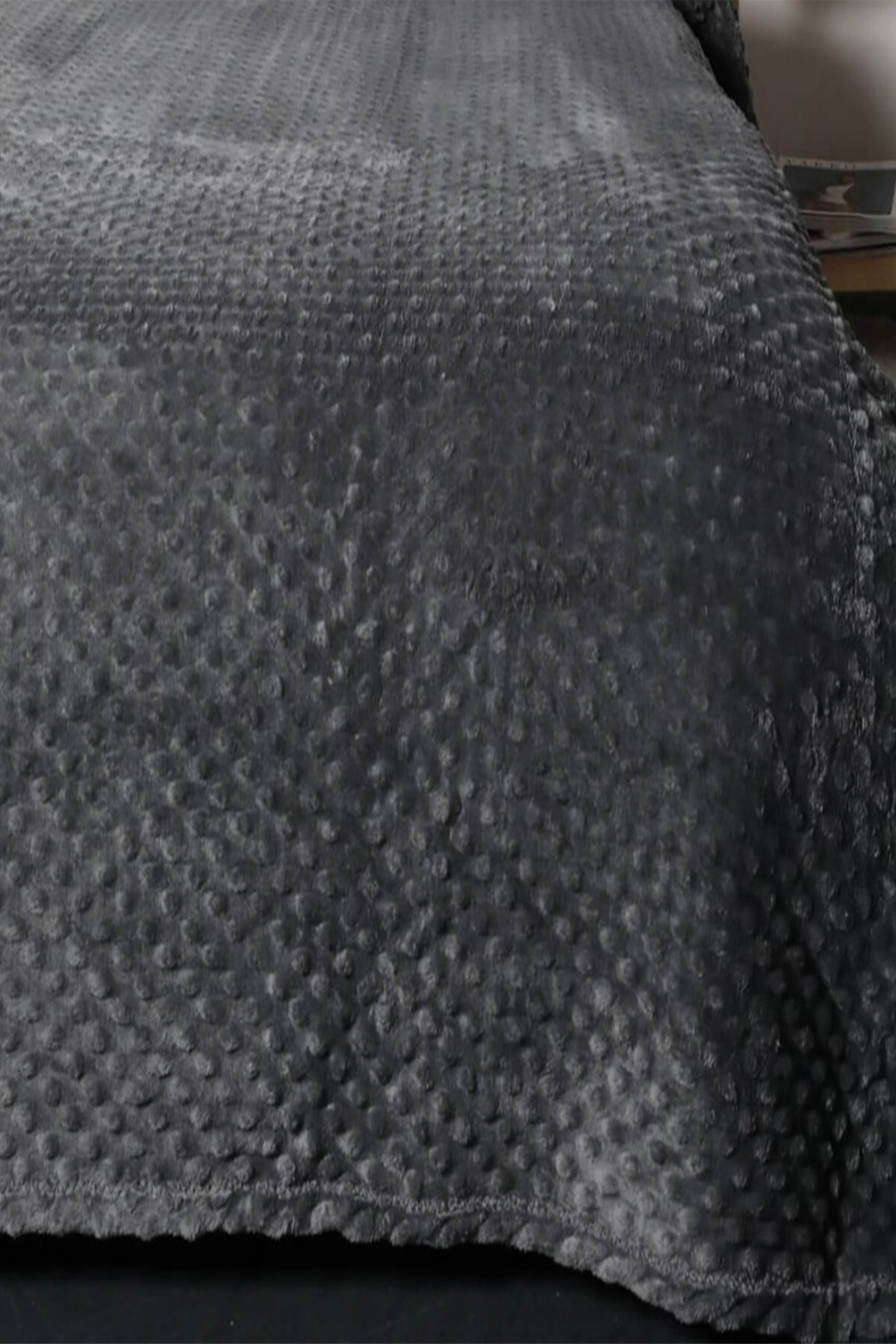 Picture of Pearl Tomurcuk Çift Kişilik Battaniye Antrasit