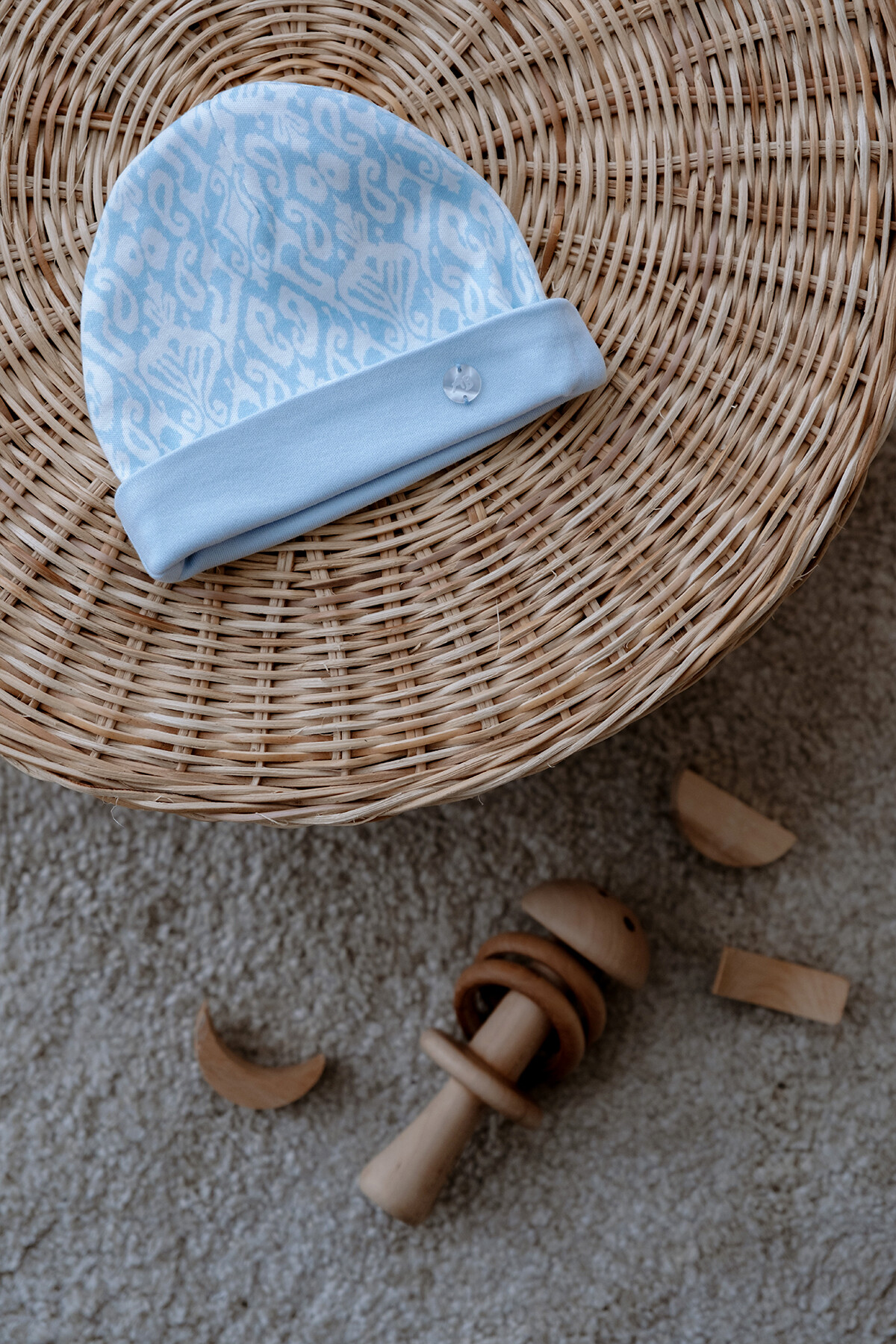 Picture of Yenidoğan Şapka - İkat / Mavi