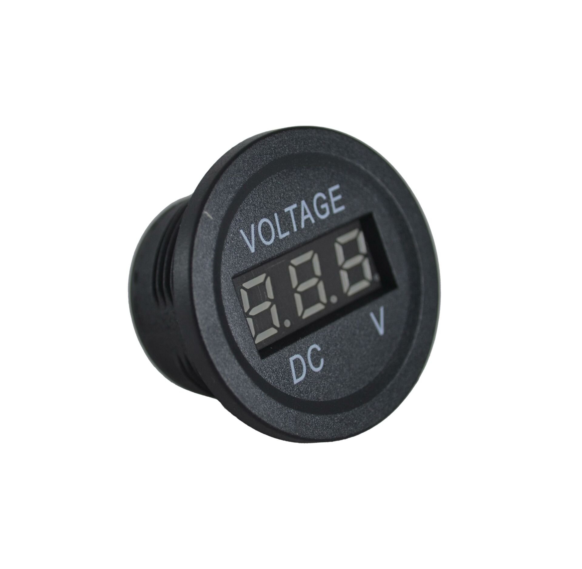 Picture of 12V 24V DC Voltmetre Yuvarlak Düz Kırmızı Rakam MT-GP01K