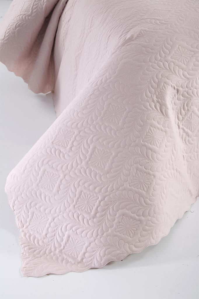 Picture of Ultrasonik Kapitoneli Elite Tek Kişilik Yatak Örtüsü Pudra