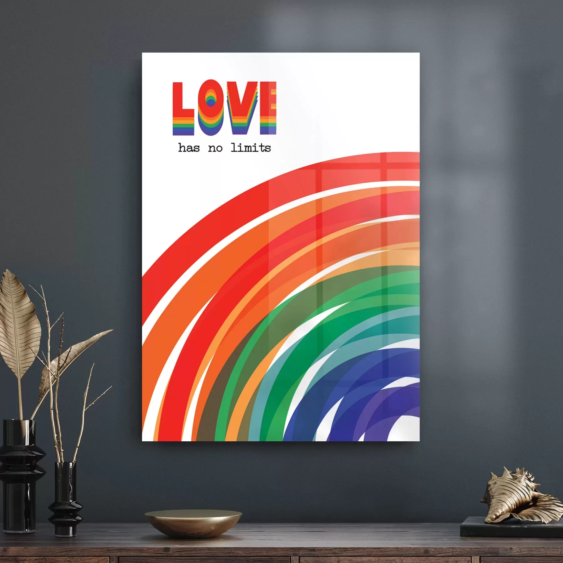 Picture of Decovetro Cam Tablo Love Has No Limits 30x40 cm