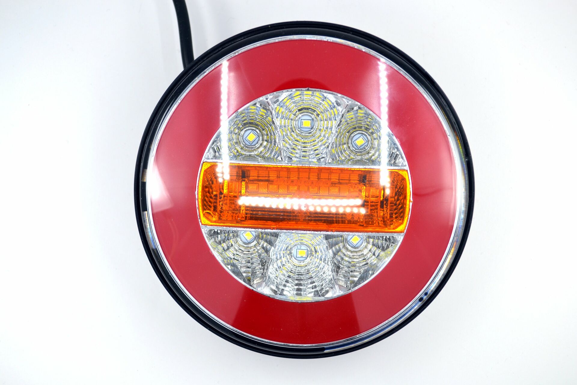 Picture of Yuvarlak Led Neon Hamburger Stop Lamba 12V 4 Fonksiyonlu