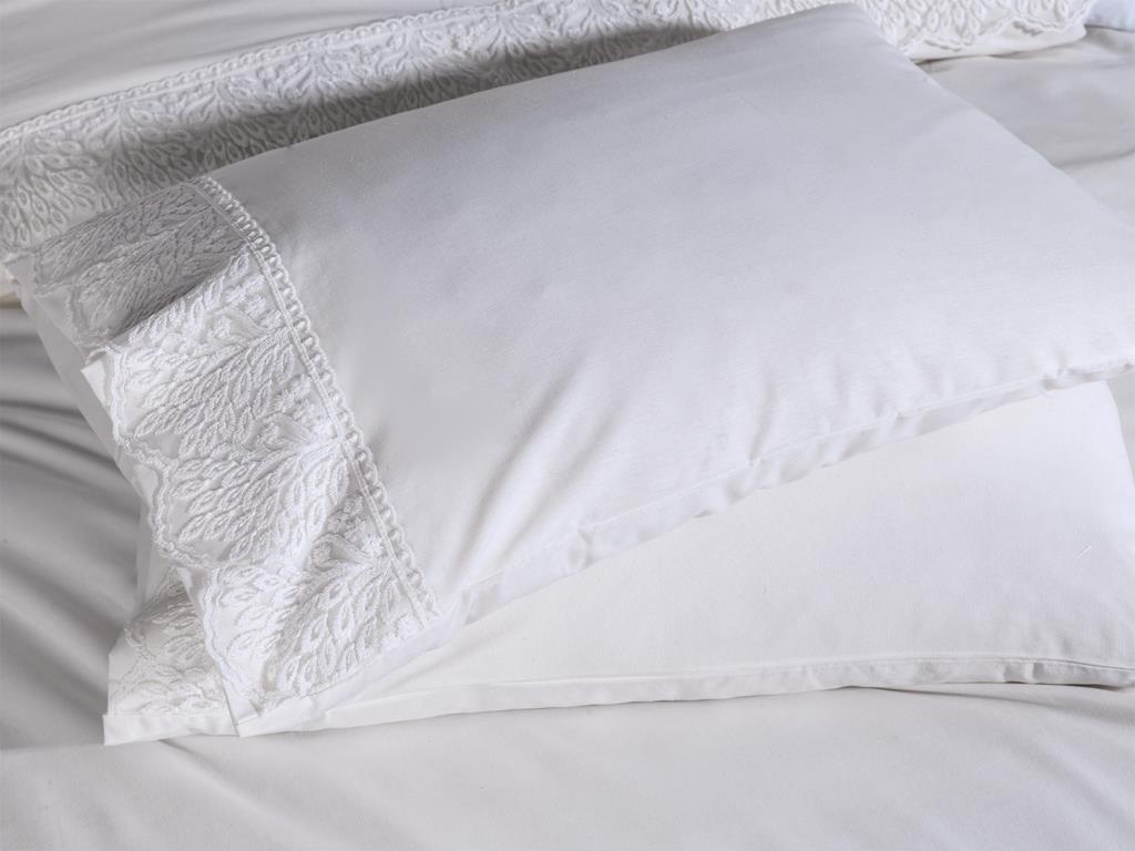 Picture of Fransız Dantelli Arduç Çeyizlik Nevresim Takımı Krem