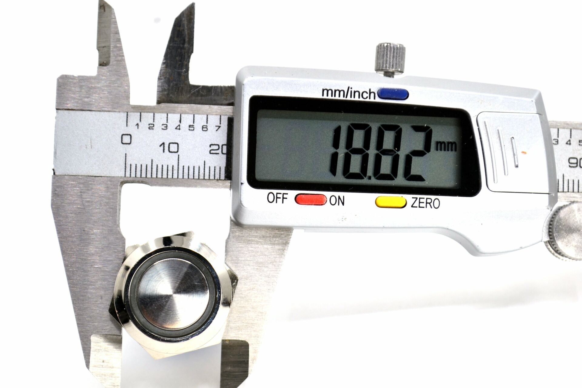 Picture of 19mm Kalıcı Metal Anahtar Mavi Işıklı 1NO/1NC 12V 24V 1-0 MT-ANK23