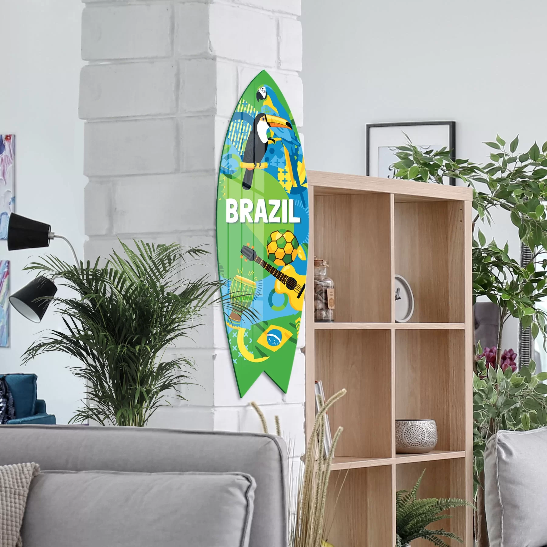 Picture of Decovetro ST 4071 Dekoratif Cam Sörf Tahtası 33x100 Cm