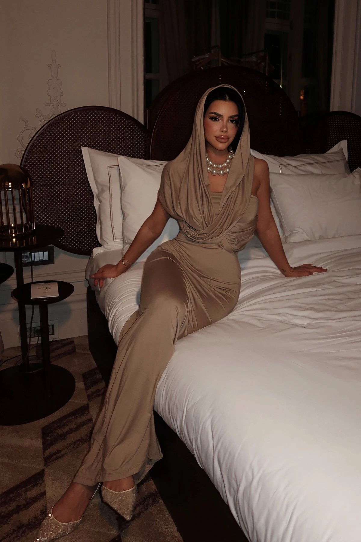 Picture of Beige Coralie Long Dress