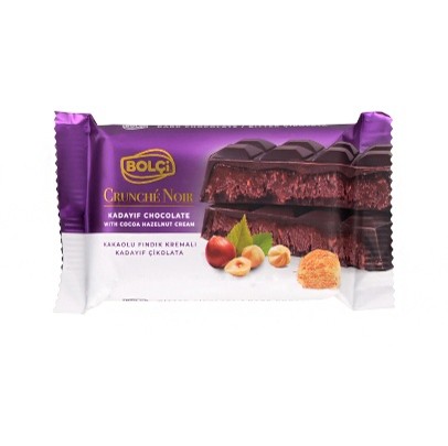 Picture of HAZELNUT KADAYIF FILLED DARK CHOCOLATE 65g