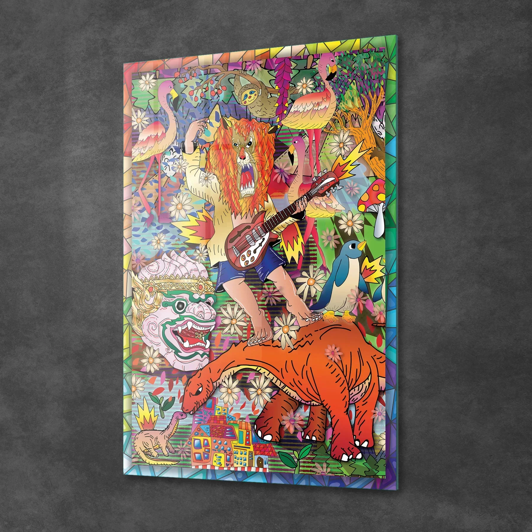 Picture of Decovetro Cam Tablo Pop Art Karma 30x40 cm