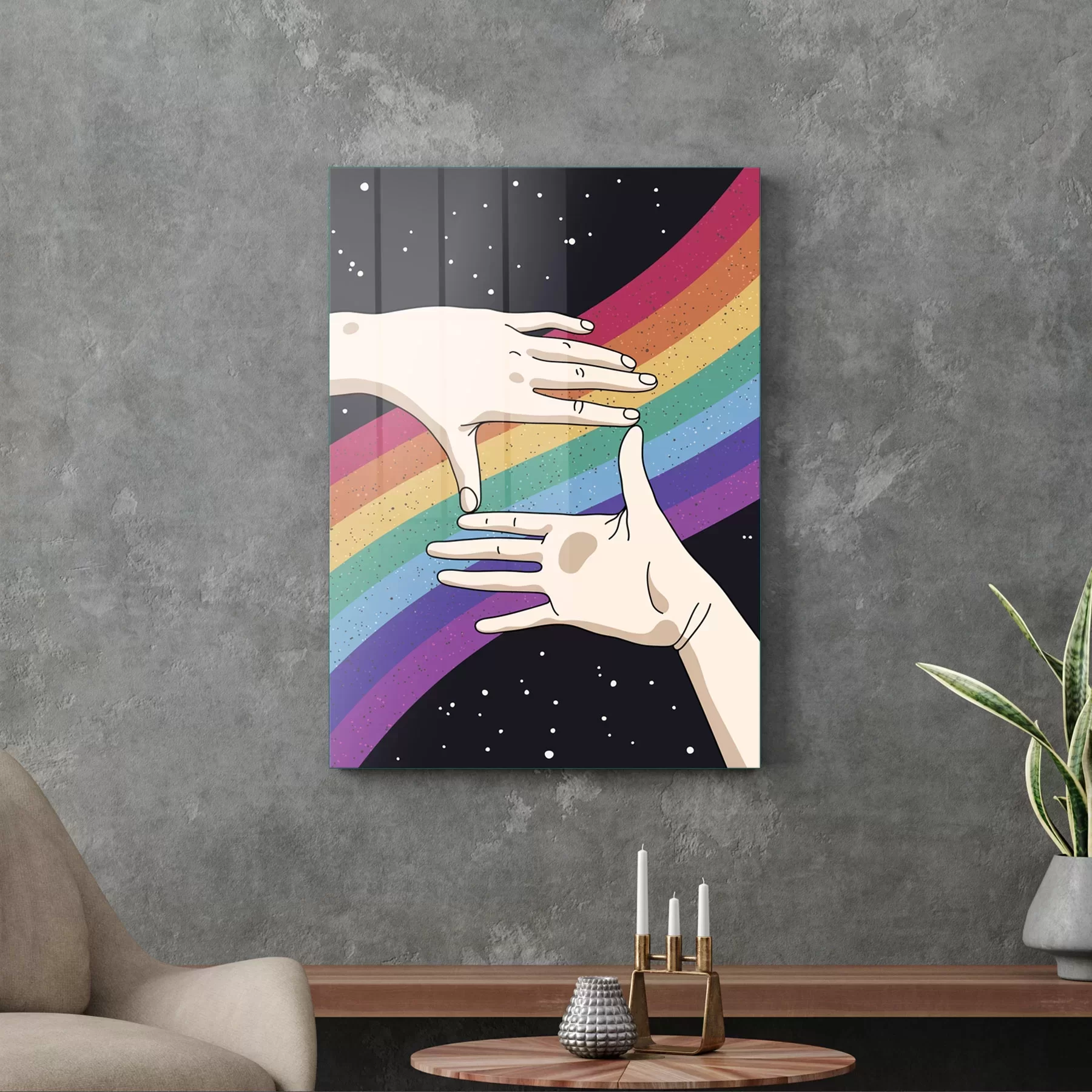 Picture of Decovetro Cam Tablo LGBT Photo 30x40 cm