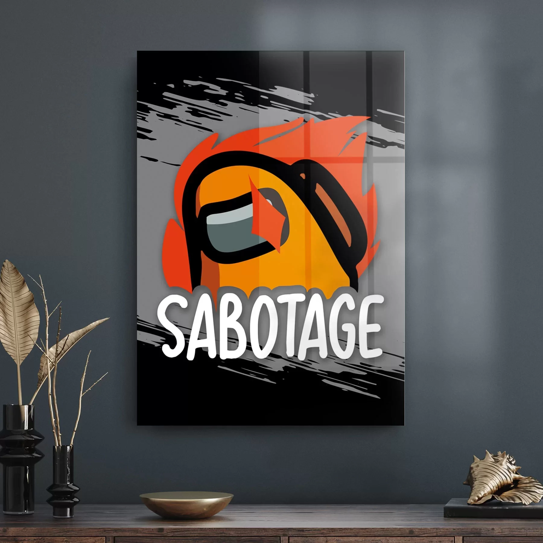 Picture of Decovetro Cam Tablo Gamer Sabotage Among Us 30x40 cm