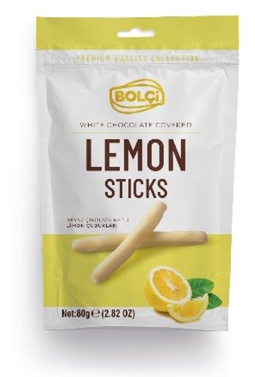 Picture of WHITE CHOCOLATE COVERED LEMON STICK 80g