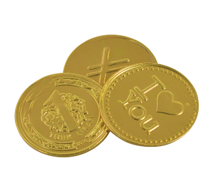 Picture of MILK CHOCOLATE COINS 1Kg