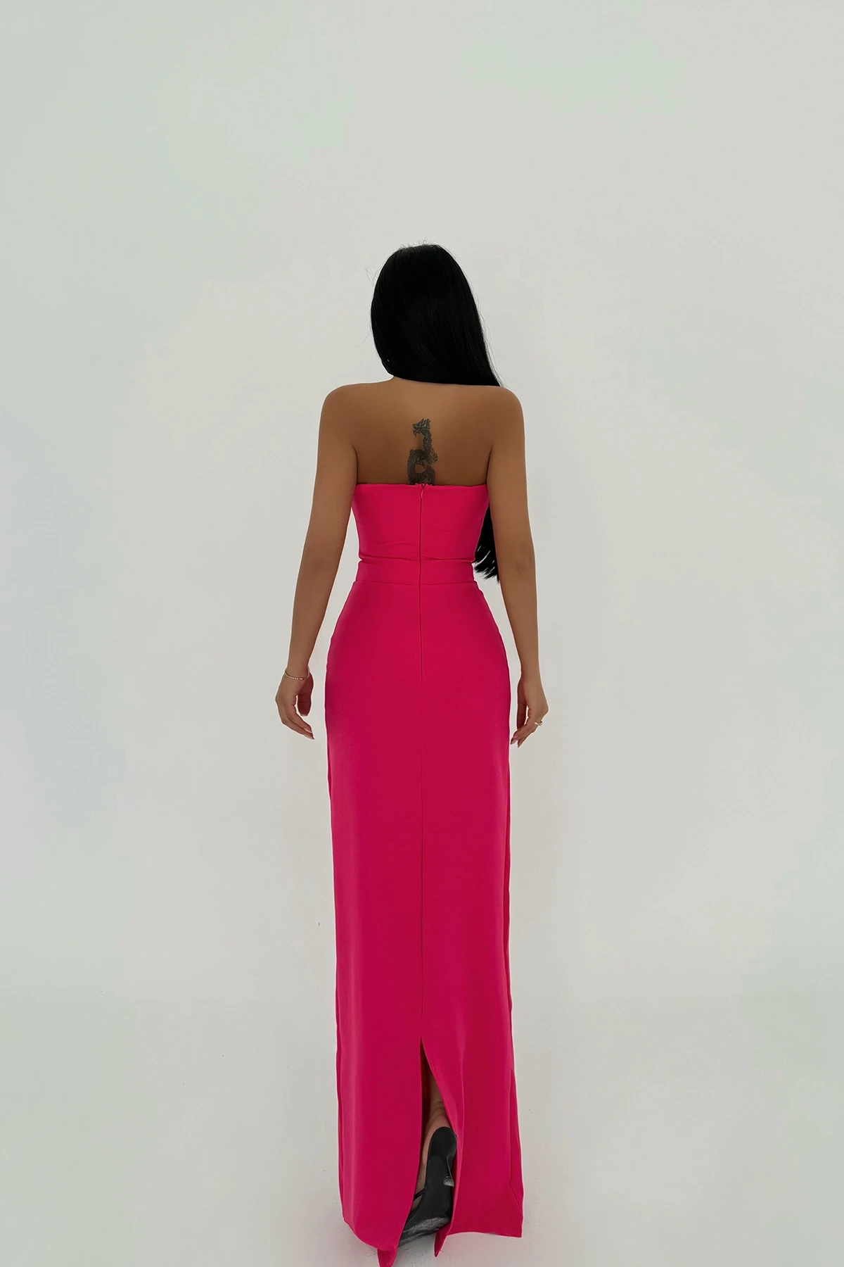Picture of Fuchsia Arco Bow Detail Dress
