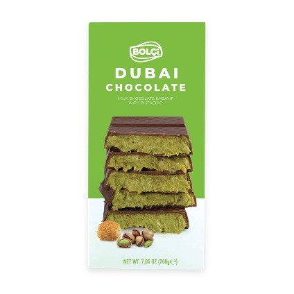 Picture of PISTACHIO KADAYIF FILLED MILK CHOCOLATE 200g