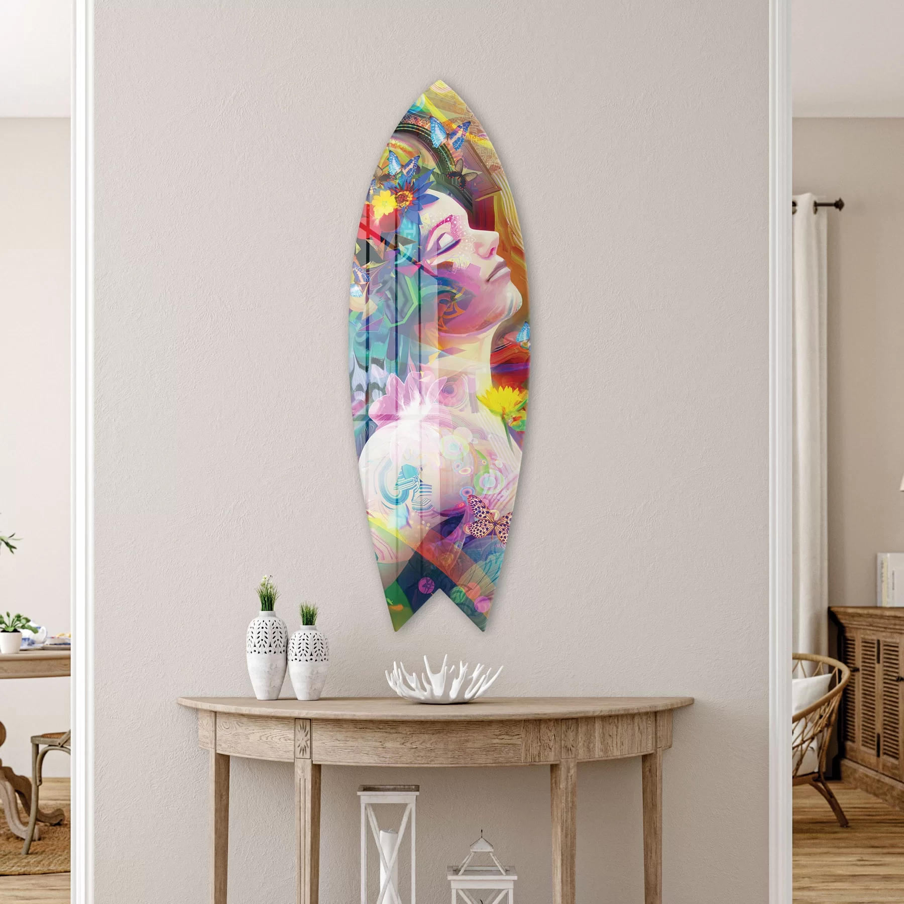 Picture of Decovetro ST 4091 Dekoratif Cam Sörf Tahtası 33x100 Cm