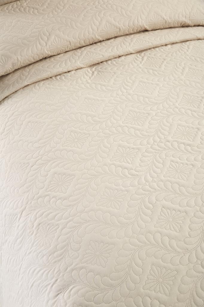 Picture of Ultrasonik Kapitoneli Elite Tek Kişilik Yatak Örtüsü Bej