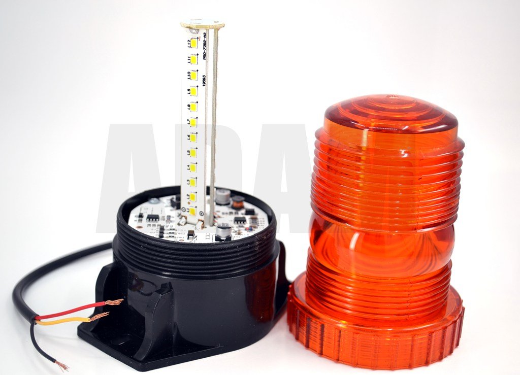 Picture of Mini İnce Çakar Tepe Lamba Turuncu 12V-110V Aralığı Çalışır