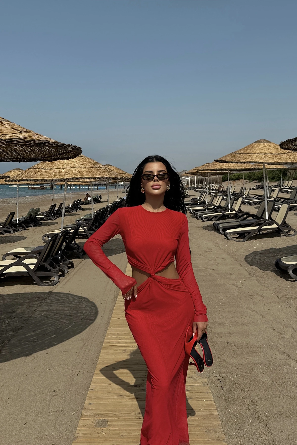 Picture of Red Amber Long Dress