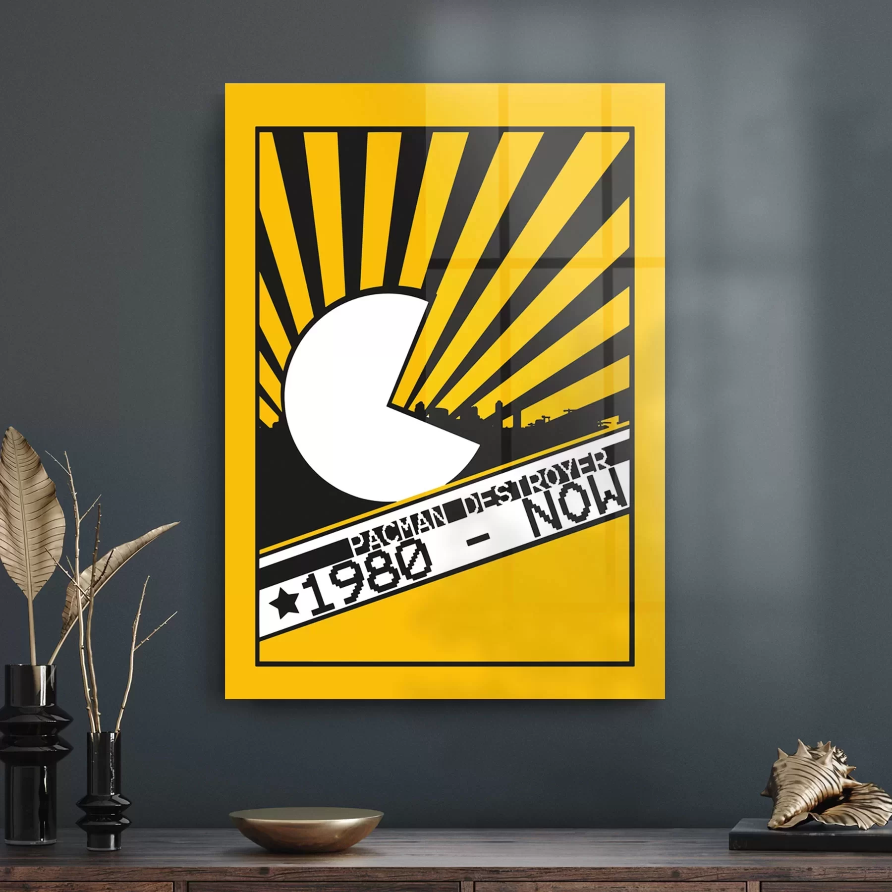 Picture of Decovetro Cam Tablo Retro Pacman 30x40 cm