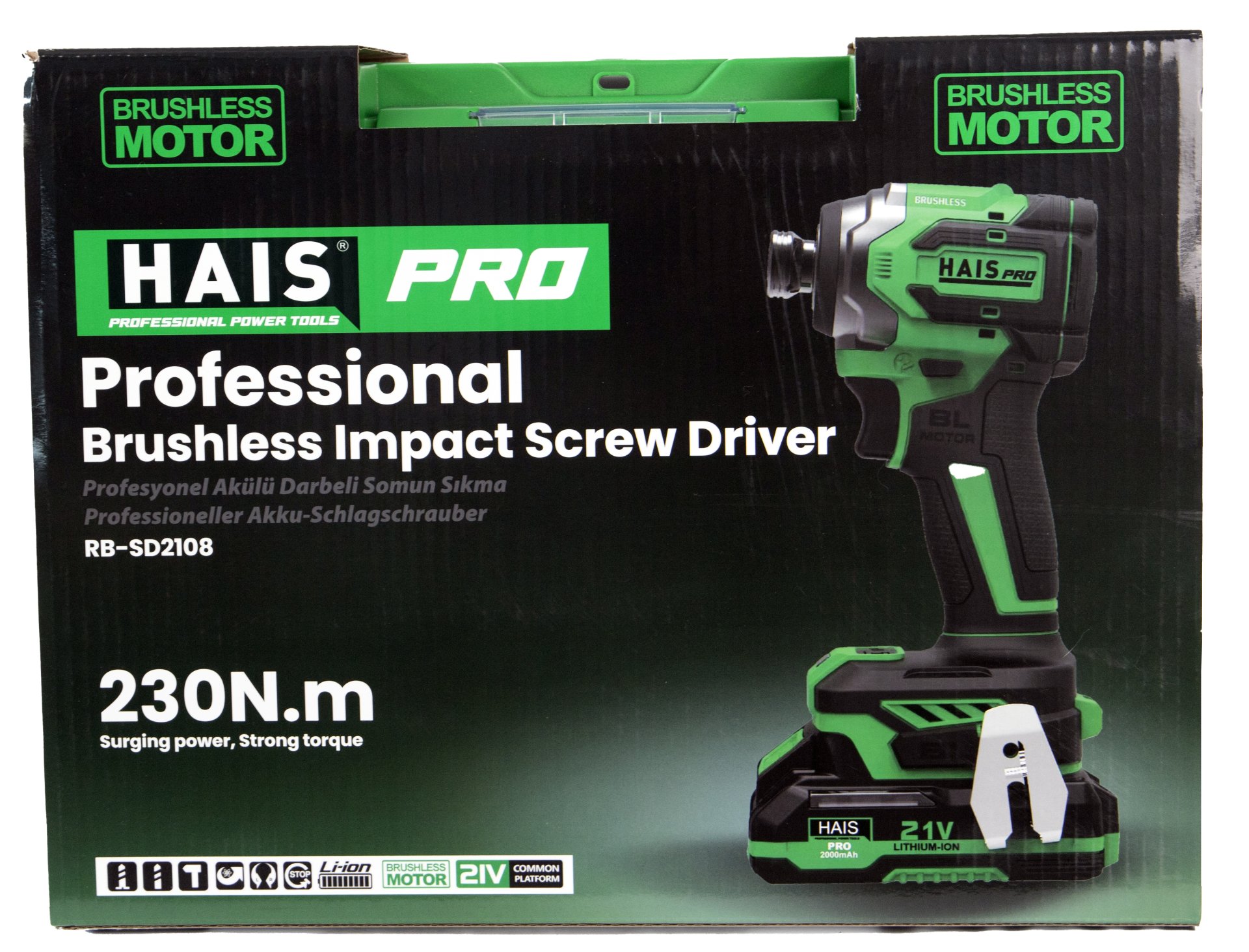 Picture of HAISPRO Profesyonel Darbeli Vidalama 21 V 2.0 Ah Çift Akülü